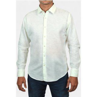 Camisa Areia Branca Yacht Linho Verde