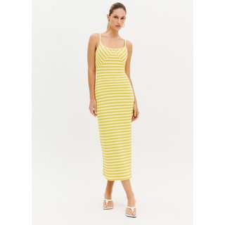 Vestido Super Midi De Alças Listrado Sport Easy