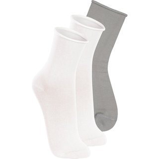 Kit 3 Pares de Meias sem Punho Cano Médio Lupo 4421-001 Branco