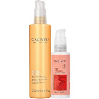 Kit Cadiveu Professional Essentials Hair Remedy Leave-in e Nutri Glow Booster (2 produtos)