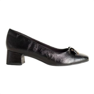 Sapato Feminino Salto Médio Grosso Comfortflex Preto