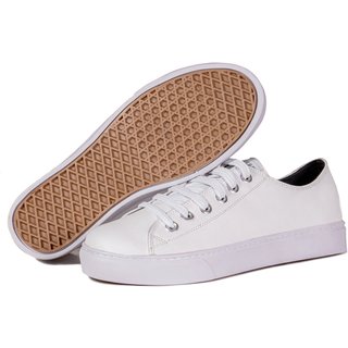 Tênis Feminino Casual Chosen em Couro Polo Urban Branco