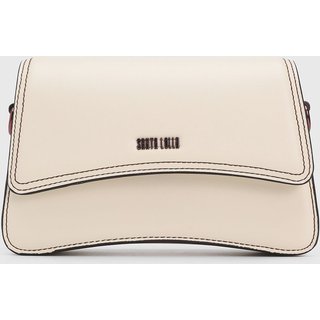 Bolsa Média Feminina Santa Lolla Estruturada Off-White