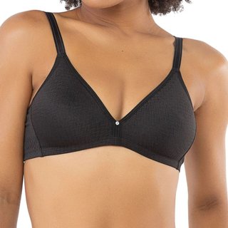 Sutiã Em Microfibra Jacquard Zigzag Sem Bojo DelRio