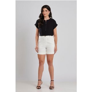 Bermuda Reta Sarja Papillon Off White