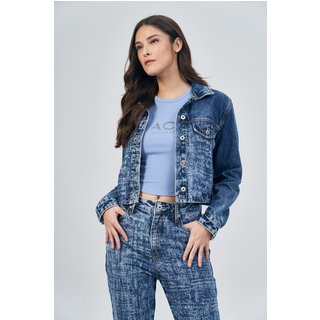 Jaqueta Jeans Detailed Feminina Acostamento