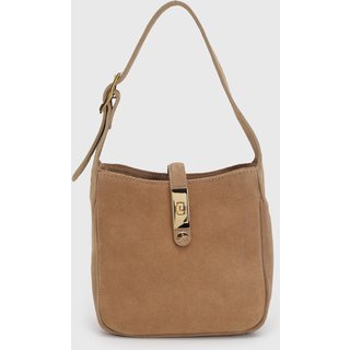 Bolsa Feminina Luiza Barcelos Média Alça Ajustável Bege