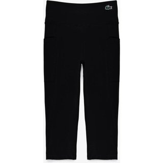 Calça Lacoste legging esportiva Modelagem curta Preto
