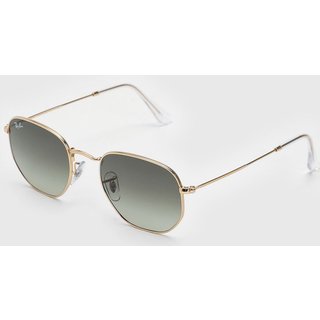 Óculos De Sol Ray-Ban Haste De Metal Lente Verde Dourado