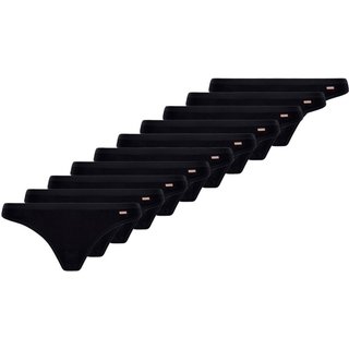 Kit com 10 Calcinhas Tanga Loba 40354-001 Preto