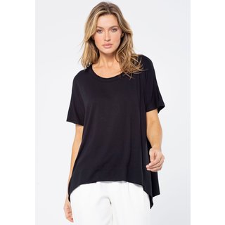 T-Shirt Ampla Amazonia Vital Malha Manga Curta Preta