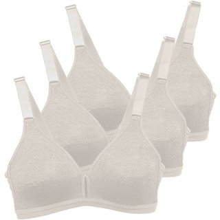 Kit com 3 Sutiãs sem Aro e sem Bojo Olimpo Demillus 61019 Branco