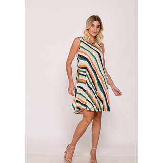Vestido Curto Trapézio Sem Manga B'Bonnie Sophia Listra Pistache
