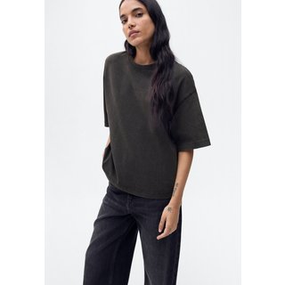 Camiseta Mango Oversized Sita Grafite