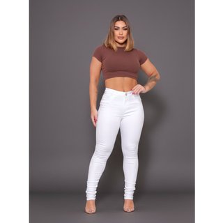 Calça Skinny Branca Alleppo Jeans
