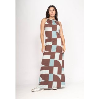 Vestido CabanaFree Longo Eirapuã Malha Trapézio Santa Rosa do Tocantins