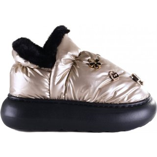 Infantil - Pantufa Feminina Flowfa Lucy Metal Flowfa Dourado
