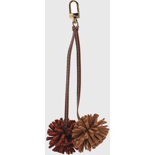 Chaveiro Santa Lolla Pompom Marrom