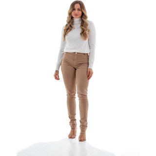 Calça Sarja Feminina Arauto Hot Pants New Haiti Bege