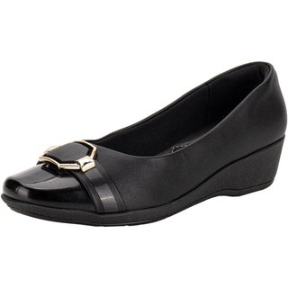 Sapato Feminino Anabela Piccadilly 143227 0083227 Preto