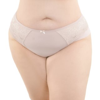 Calcinha Plus Size Cintura Alta Recorte em Renda Santa Passion