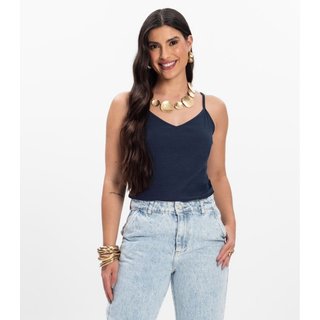Blusa de Alça Infinita Cor Azul