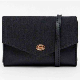 Bolsa Crossbody Lança Perfume Linho Pr26 Preto Feminino