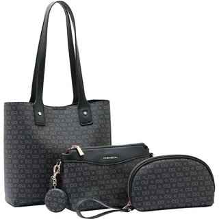 Bolsa Feminina Chenson Original Elegance Luxo Kit 3 peças Preto 3485081
