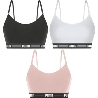 Kit 3 Tops Puma Modal Stretch Feminino