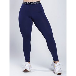 Calça Legging Marinho de elástico Basica - Zero transparência