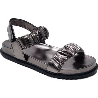 Papete Rasteira Sandalia Prata Velho Kuento Shoes
