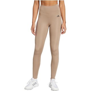 Calça legging longa Optimé Essentials Stash Pocket adidas Performance Marrom