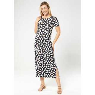 Vestido Midi Pau a Pique Estampado Poá Preto POÁ PRETO - GG Pau a Pique