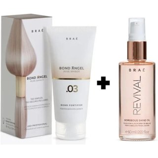 Kit Brae Bond Angel Plex Efect Passo 3 e Revival Gorgeous Shine Oil Capilar (2 produtos)