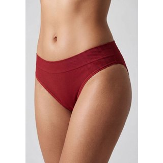Calcinha Feminina Hope Biquíni Microfibra Canelada Vermelha