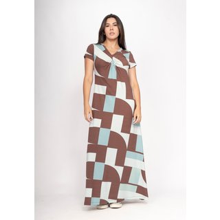 Vestido CabanaFree Coema Longo Malha Detalhe no Busto Santa Rosa do Tocantins