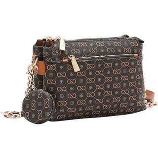 Bolsa Feminina Chenson Monograma Elegance 3485408 Café