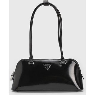 Bolsa Média Guess Acabamento Envernizado Preta