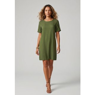 Vestido Feminino Lez a Lez Rayon Twill Verde