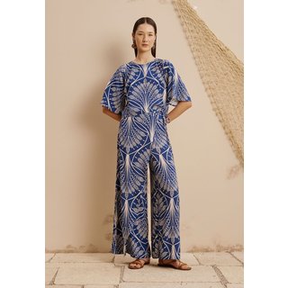 Calça Transpassada Estampada Miriti