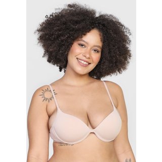 Sutiã Hope Push-Up Liso Bege