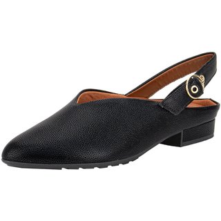 Sapato Feminino Salto Grosso Piccadilly 265001 A0085001 Preto