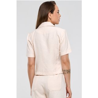 Blazer PKS Alfaiataria Em Viscose Off White