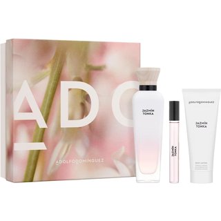 Kit Adolfo Dominguez Jazmín Tonka EDP Perfume Feminino 120ml + Creme Corporal 75ml + Miniatura 10ml