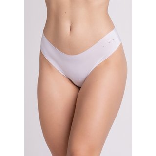 Calcinha Sem Costura Bella Fiore Modas Lingerie Tanga Corte a Laser Branco