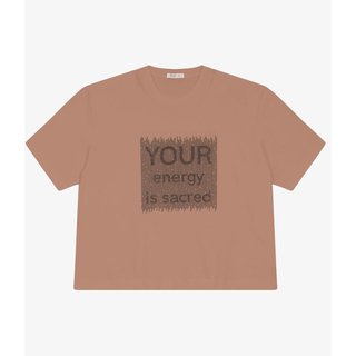 Camiseta Manga Curta Plus Size Secret Glam Marrom