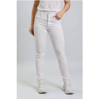 Calça Jeans Skinny Feminina Branca Cintura Média Dialogo