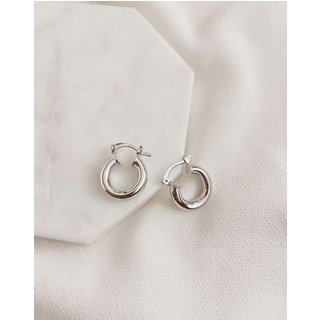 Mini Argola Classy Prateada