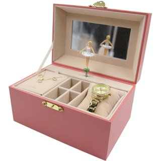 Kit Relógio Feminino Condor com Caixa de Música Porta-Joias Bailarina CO2035NUW/K4X Dourado