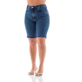 Ciclista Jeans Feminina Arauto Slim Com Bordado